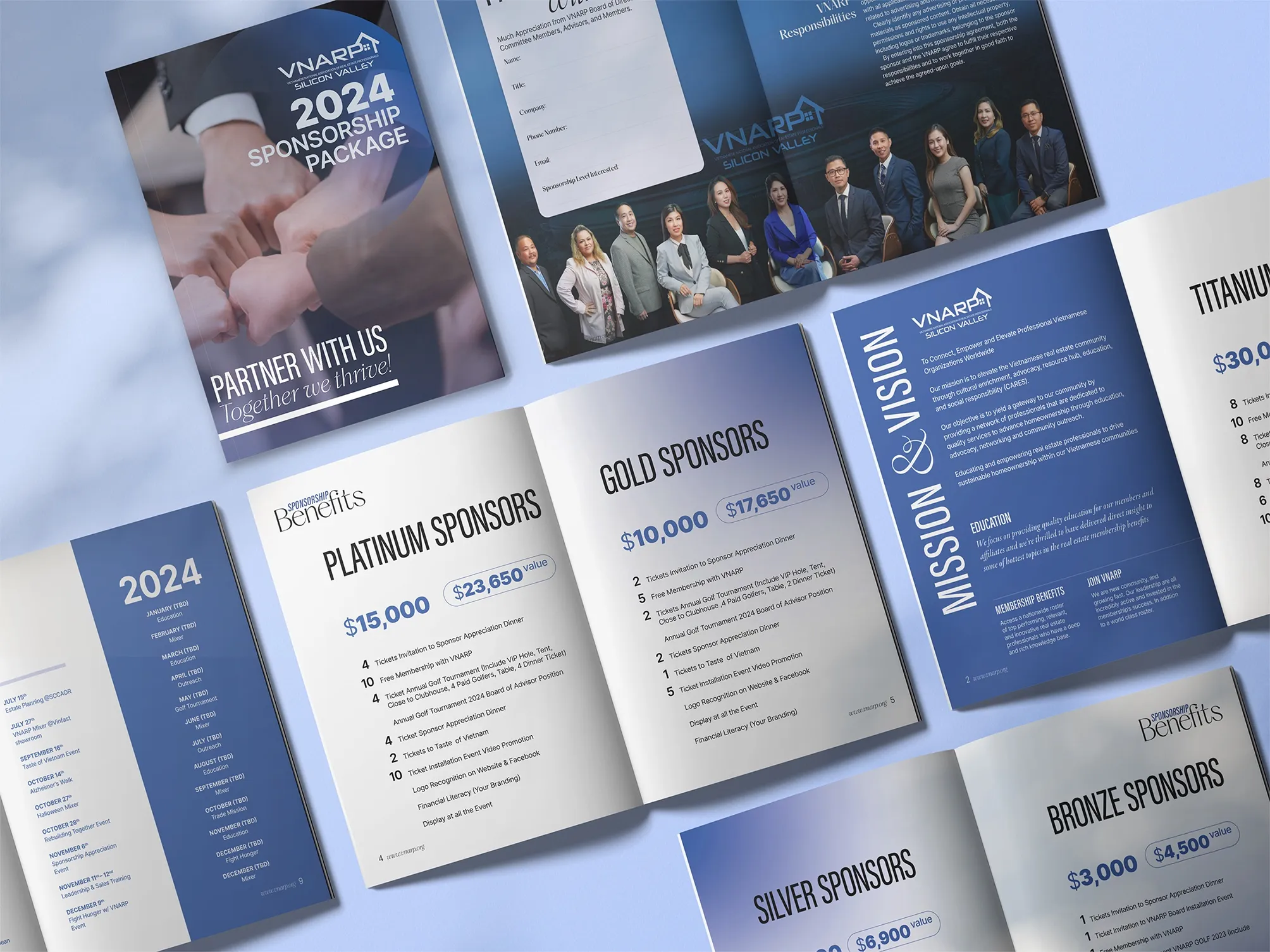 VNARP sponsorship brochure design
