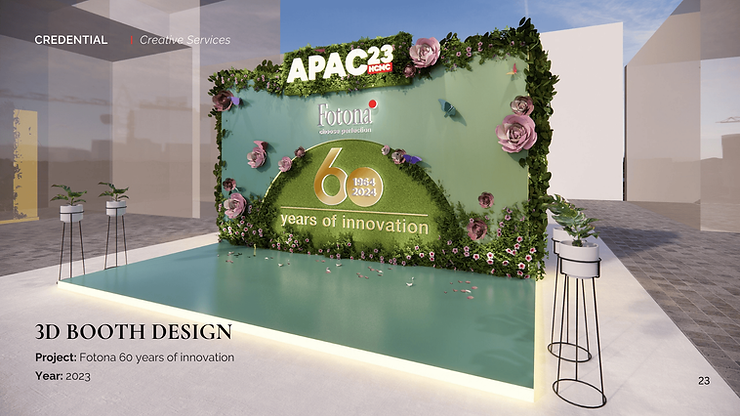 Thiết kế sáng tạo 3D booth